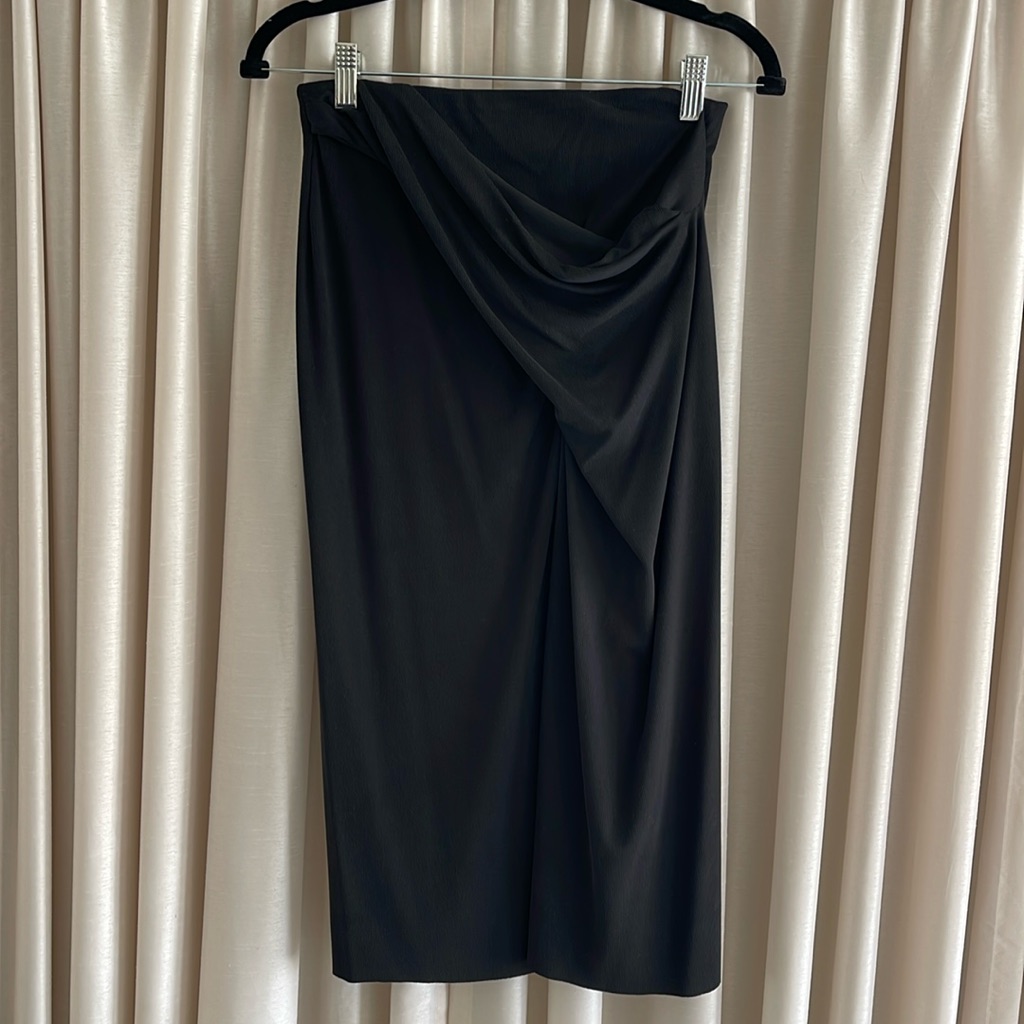 Zara Ribbed Knit Knotted Skirt - Size Small